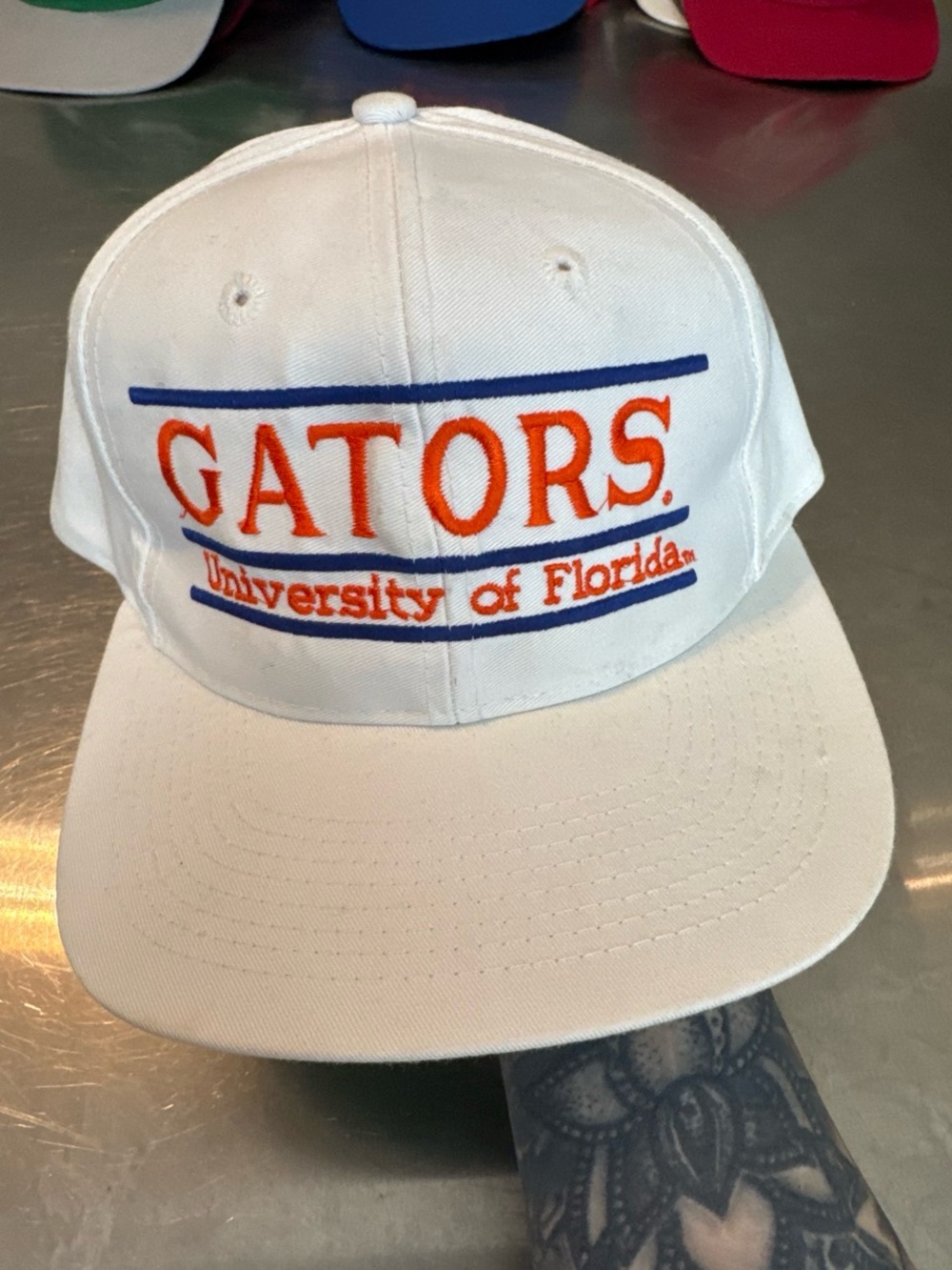 Vintage University of Florida Gators White Embroidered Cap